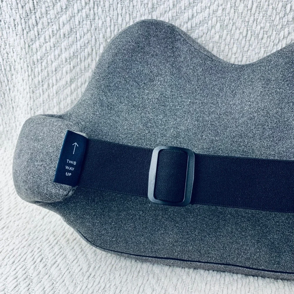 Sutera Lumbar Support Pillow Unisex OS Gray Memory Foam Ergonomic Back Cushion‎